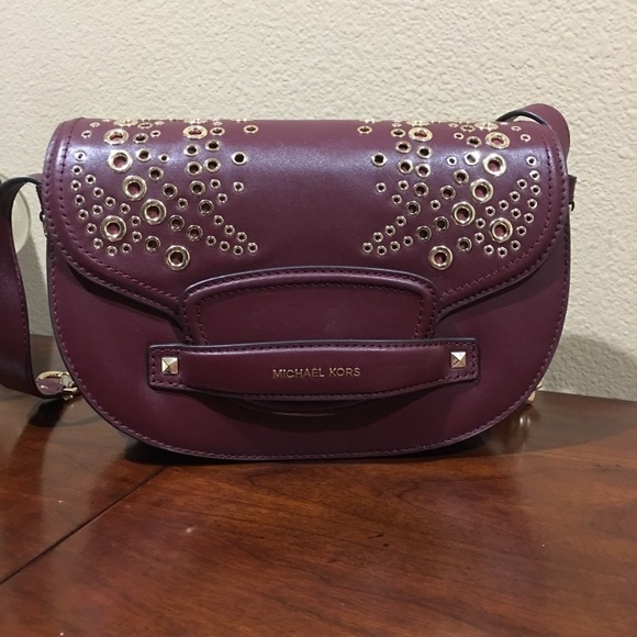 Michael Kors Grommeted Saddle Bag - Picture 4 of 5